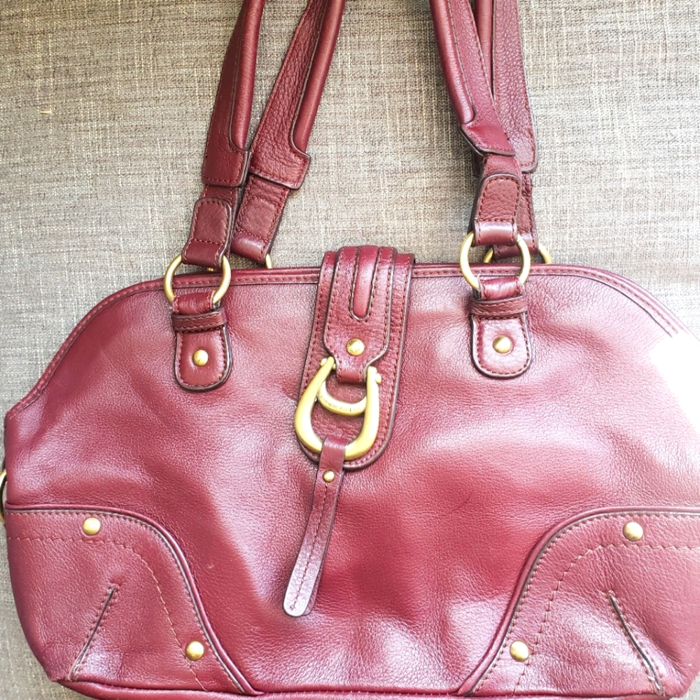 Leather Etienne Aigner handbag purse bag